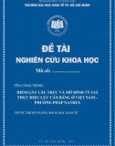 Đề tài nghiên cứu khoa học: Điểm gãy cấu trúc và mô hình tỷ giá thực hiệu lực cân bằng ở Việt Nam - Phương pháp Natrex