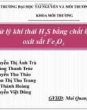 Đề tài: Xử lý khí thải H2S bằng chất hấp phụ oxit sắt Fe2O3