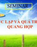 Bài thuyết trình: Lục lạp và quá trình quang hợp