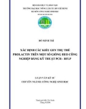 XÁC ĐỊNH CÁC KIỂU GEN THỤ THỂ PROLACTIN TRÊN MỘT SỐ GIỐNG HEO CÔNG NGHIỆP BẰNG KỸ THUẬT PCR - RFLP