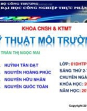 Báo cáo tốt nghiệp: Tìm hiểu công nghệ xử lý nước cấp từ nguồn nước mặt