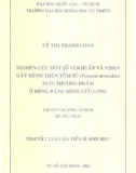 Luận án tiến sỹ Nghiên cứu một số vi khuẩn và virus gây bệnh trên tôm sú nuôi thương thẩm ở đồng bằng sông Cửu Long 
