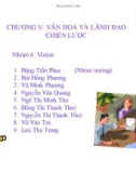 Tiểu luận: Văn hoá và lãnh đạo chiến lược