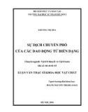 Luận văn Thạc sĩ Khoa học vật chất: Sự dịch chuyển phổ của các dao động tử biến dạng