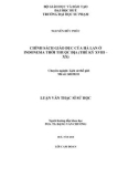 Luận văn Thạc sĩ Sử học: Chính sách giáo dục của Hà Lan ở Indonesia thời thuộc địa (Thế kỷ XVII - XX)