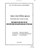 Báo cáo tổng quan đề tài khoa học cấp bộ năm 2006: Thực trạng và giải pháp tiếp tục hoàn thiện chính sách khuyến khích đầu tư ở Việt Nam