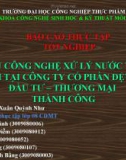 Tìm hiểu công nghệ xử lý nước thải dệt nhuộm tại công ty cổ phần dệt may - đầu tư - thương mại thành công