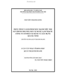 Luận văn Thạc sĩ Khoa học: Phân tích và giải pháp đẩy mạnh tiêu thụ sản phẩm cho Nhà máy xi măng Lam Thạch - Công ty cổ phần xi măng và xây dựng Quảng Ninh