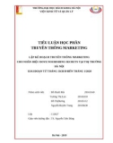 Lập kế hoạch truyền thông Marketing cho nhãn hiệu Dove Nourishing Secrets tại thị trường Hà Nội giai đoạn từ tháng 10/2019 đến tháng 1/2020