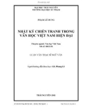 Luận văn Thạc sĩ Ngữ văn: Nhật ký chiến tranh trong văn học Việt Nam hiện đại