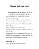 Ngôn ngữ trẻ con