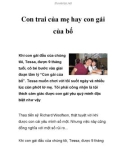 Con trai của mẹ hay con gái của bố