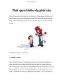 Thói quen khiến sếp phát cáu