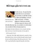 Rối loạn gắn bó ở trẻ em