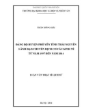 Luận văn Thạc sĩ Lịch sử: Đảng bộ huyện Phổ Yên tỉnh Thái Nguyên lãnh đạo chuyển dịch cơ cấu kinh tế từ năm 1997 đến năm 2014