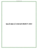 Quyết định số 1446/QĐ-BKHCN 2013