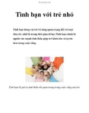 Tình bạn với trẻ nhỏ