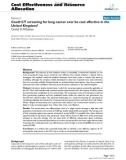 Bóa cáo y học: Could CT screening for lung cancer ever be cost effective in the United Kingdom