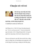 Chuyện trò với trẻ