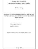 Dự thảo tóm tắt Luận án Tiến sĩ Hóa học: Tổng hợp và đánh giá khả năng xử lý môi trường của vật liệu MnO2 kích thước nanomet mang trên nền pyroluzit