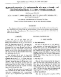 Báo cáo Bước đầu nghiên cứu thành phần hóa học cây niệt gió (Wikstroemia Indica.C.A. Mey, Thymelaeaceae) 