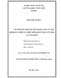 Tóm tắt Luận văn Thạc sĩ Công nghệ thông tin: Các phương pháp dự đoán khả năng ức chế bệnh dựa trên các biểu diễn khác nhau của RNA và ứng dụng