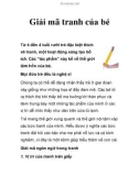 Giải mã tranh của bé