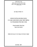 Luận văn Thạc sĩ Tâm lý học: Hành vi sùng bái Phật giáo của học sinh trung học phổ thông người Khmer tỉnh Trà Vinh