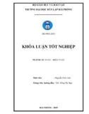 Khóa luận tốt nghiệp ngành Kế toán - Kiểm toán: Hoàn thiện công tác kế toán doanh thu, chi phí và xác định kết quả kinh doanh tại công ty Cổ phần Đầu tư Hồng Bàng