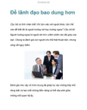 Để lãnh đạo bao dung hơn