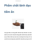 Phẩm chất lãnh đạo tiềm ẩn