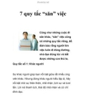 7 quy tắc “săn” việc