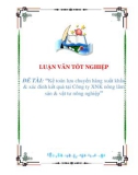 luận văn: Kế toán lưu chuyển hàng xuất khẩu & xác đinh kết quả tại Công ty XNK nông lâm sản & vật tư nông nghiệp