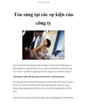 Tỏa sáng tại các sự kiện của công ty