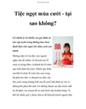 Tiệc ngọt mùa cưới - tại sao không?