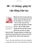 00 - 12 tháng: giúp bé vận động bàn tay