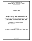 (Dự thảo) Tóm tắt Luận án Tiến sĩ Vật lý nguyên tử và hạt nhân: Nghiên cứu ứng dụng một số phản ứng hạt nhân gây bởi chùm hạt tích điện trên máy gia tốc tĩnh điện trong phân tích