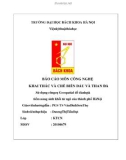 Báo cáo: Sử dụng công cụ Geospatial để đánh giá tiềm năng sinh khối từ ngô của thành phố Hà Nội