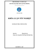 Đồ án tốt nghiệp ngành Kỹ thuật môi trường: Đánh giá hiện trạng quản lý chất thải rắn sinh hoạt tại huyện Thủy Nguyên thành phố Hải Phòng