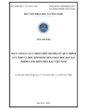 Luận án Tiến sĩ Quản lý tài nguyên và môi trường: Nguy cơ gây suy thoái môi trường từ quá trình lưu kho và bốc xếp hàng hóa chất độc hại tại nhóm cảng biển phía Bắc Việt Nam