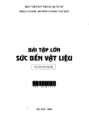 Bài tập lớn Sức bền Vật liệu - HV Kỹ thuật Quân sự