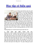 Học tập có hiệu quả