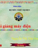 Bài giảng Máy điện - Nguyễn Thị Thu Hường