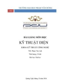 Bài giảng Kỹ thuật điện - ĐH Phạm Văn Đồng