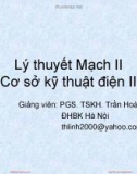 Bài giảng Lý thuyết mạch II - PGS.TS. Trần Hoài Linh