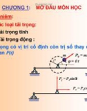 Bài giảng Động lực học công trình - Chương 1: Mở đầu môn học