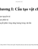 Bài giảng môn Vật liệu điện: Chương 1 - TS. Nguyễn Văn Dũng