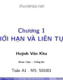 Bài giảng Toán A1: Chương 1 - ThS. Huỳnh Văn Kha