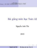 Bài giảng Toán cao cấp A2: Chương 1 - Nguyễn Anh thi