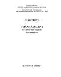 Giáo trình Toán cao cấp 1: Phần 1 - Trường ĐH Công nghiệp Quảng Ninh